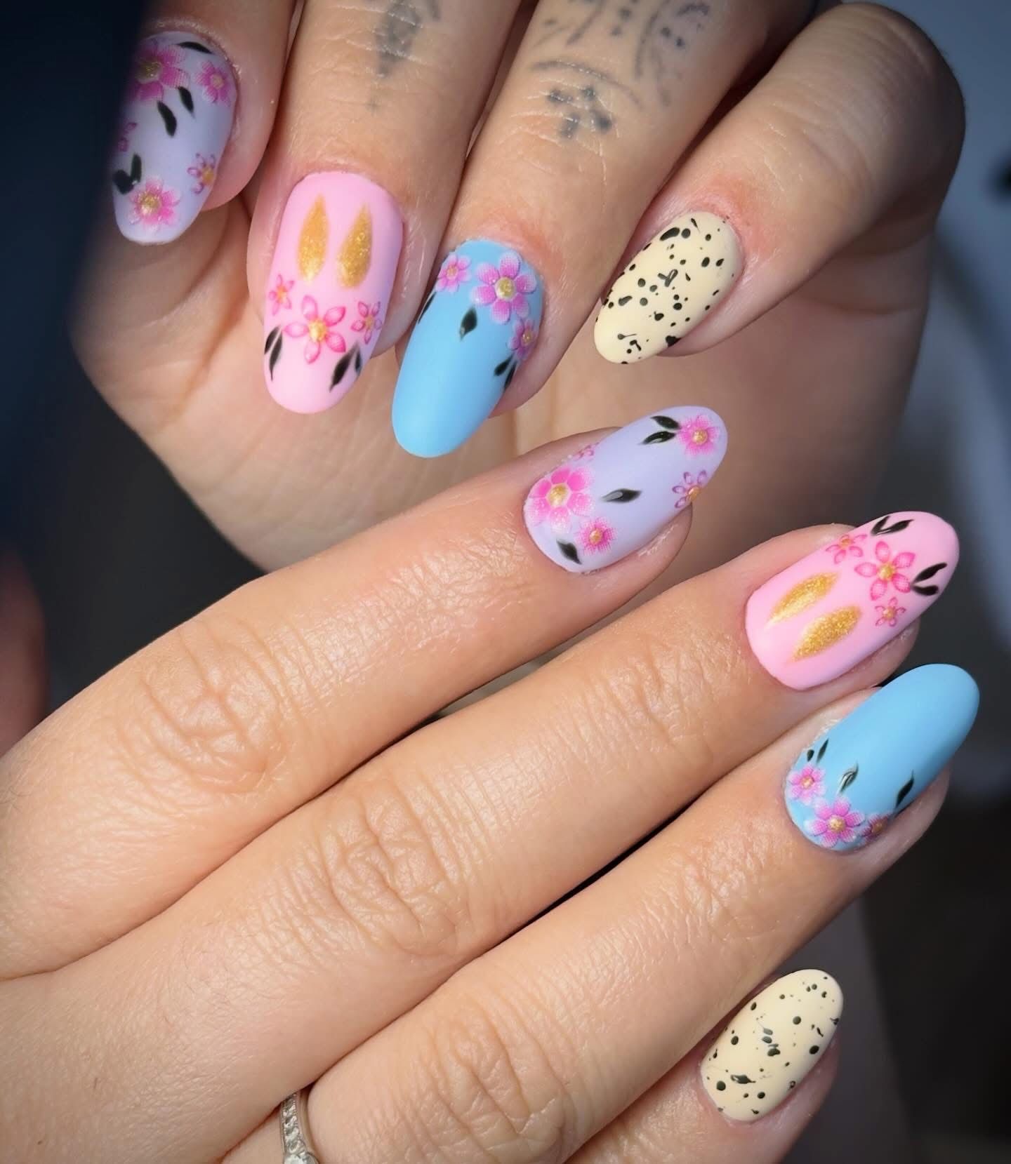 Nail art Pâques pastel — Fanny Ohana Nails